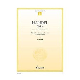 Handel, Suite en re menor para piano (Ed. Schott)