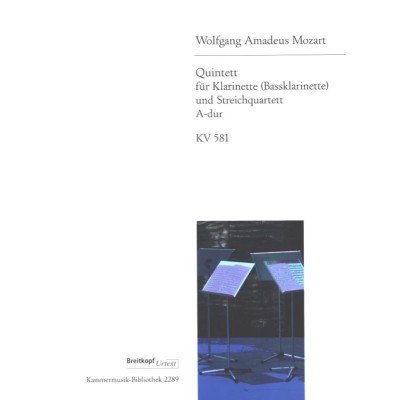 Mozart W.A. Quinteto clarinete KV581 (Partituras y score)