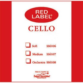 Cuerda cello Super-Sensitive Red Label 2ª Re Medium 3/4