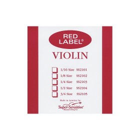 Cuerda violín Super-Sensitive Red Label 4ª Sol Medium 3/4