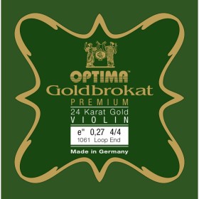 Cuerda violín Optima Goldbrokat Premium 24K Gold 1061 1ª Mi lazo 0.27 Strong 4/4