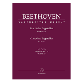 Beethoven, Bagatelas completas para piano (Ed. Barenreiter)