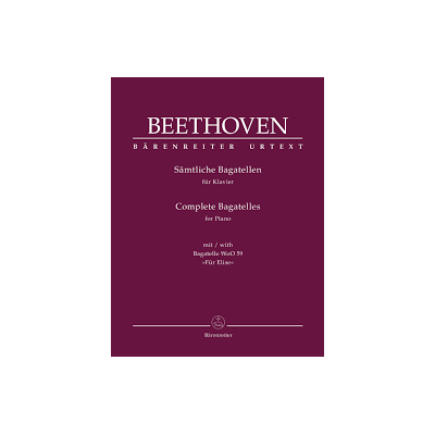 Beethoven, Bagatelas completas para piano (Ed. Barenreiter)