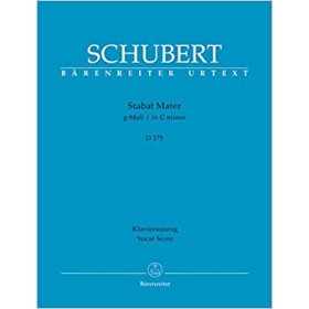 Schubert, Stabat Mater en sol m D175 para canto y piano (Barenreiter)