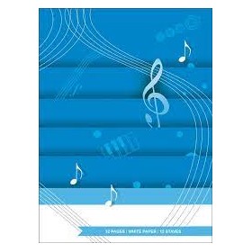 Block 12 pautas (vertical, grapa) Hal Leonard. 32 pag. papel color blanco
