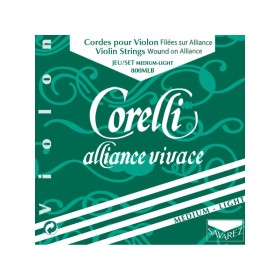 Set de cuerdas violín Corelli Alliance Vivace 800MLB Medium-Light 4/4