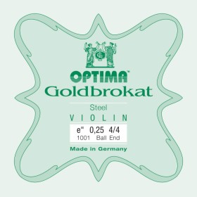 Cuerda violín Optima Goldbrokat 1001 1ª Mi Bola 0.25 Light 4/4