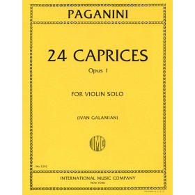 Paganini, 24 caprichos op.1 (Galamian) violin solo (ed. IMC)