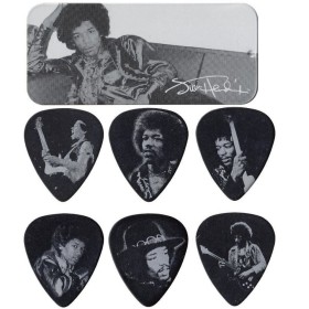 Lata 12 Púas Dunlop JHPT-05H Jimi Hendrix Silver Portrait 1