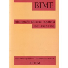 Bibliografia musical española , diversos. (1991-1992-1993)