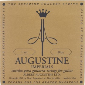 Juego Cuerdas Guitarra Clásica Augustine Imperial Azul