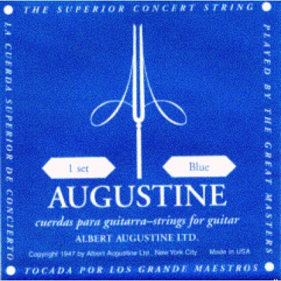 Juego Cuerdas Guitarra Clásica Augustine Azul