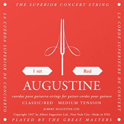 Cuerda 5ª Guitarra Clásica Augustine Roja