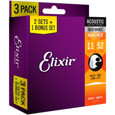 Pack Elixir 2+1 Juegos Acústica 16538 Bronze 011052