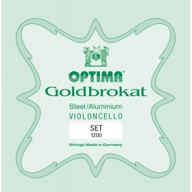 Set de cuerdas cello Optima Goldbrokat 1200 Medium 4/4