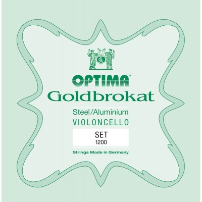 Set de cuerdas cello Optima Goldbrokat 1200 Medium 1/2