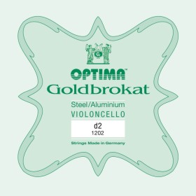 Cuerda cello Optima Goldbrokat 1202 2ª Re Medium 1/4