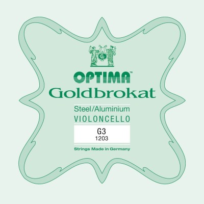 Cuerda cello Optima Goldbrokat 1203 3ª Sol Medium 1/4