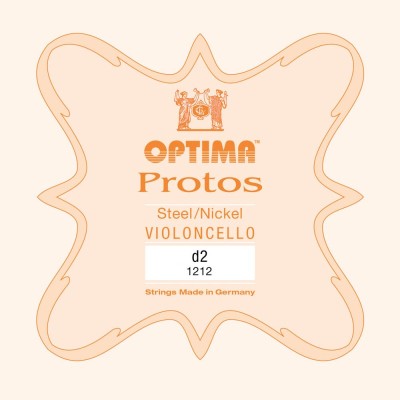 Cuerda cello Optima Protos 1212 2ª Re Medium 1/8