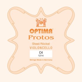 Cuerda cello Optima Protos 1214 4ª Do Medium 1/8