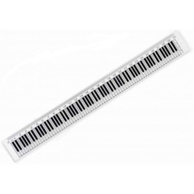 Regla 30 cm transparente teclado Agifty R-1026