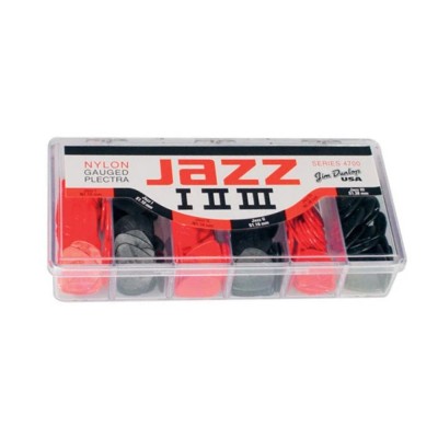 Caja 144 Púas Dunlop 4700 Nylon Jazz