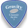 Púa Gravity Classic Big Mini 2.0mm Pulida Elipse Azul GCLB2PE