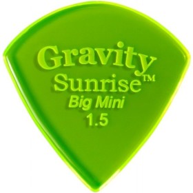 Púa Gravity Sunrise Big Mini 1.5mm Pulida Verde GSUB15P