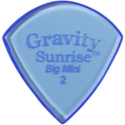 Púa Gravity Sunrise Big Mini 2.0mm Pulida Azul GSUB2P