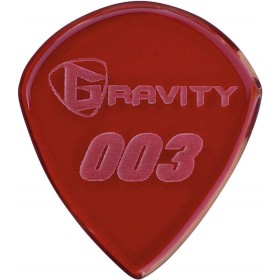Púa Gravity 003 Jazz3 1.5mm Pulida Roja G003P