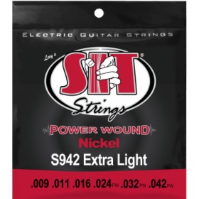 Juego Cuerdas Guitarra Eléctrica SIT Powerwound S942 009-042
