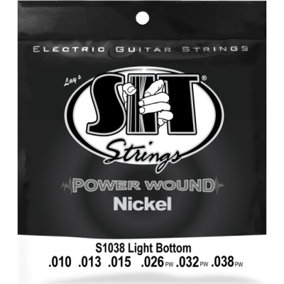 Juego Cuerdas Guitarra Eléctrica SIT Powerwound S1038 010-038