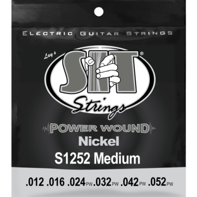 Juego Cuerdas Guitarra Eléctrica SIT Powerwound S1252 012-052