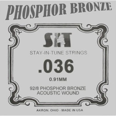 Cuerda Guitarra Acústica Phosphor Bronze SIT .036B