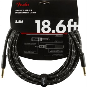 Cable Jack Fender 099-0820-080 Deluxe Series Tweed Negro 5.5m