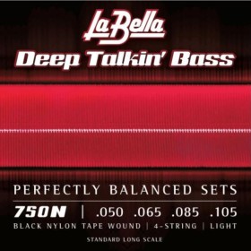Juego La Bella Bajo Deep Talkin' Bass Tapewound 750-N (050-105)