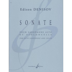 Denisov, sonata para saxofon alto y violoncello (Ed. Biilaudot)