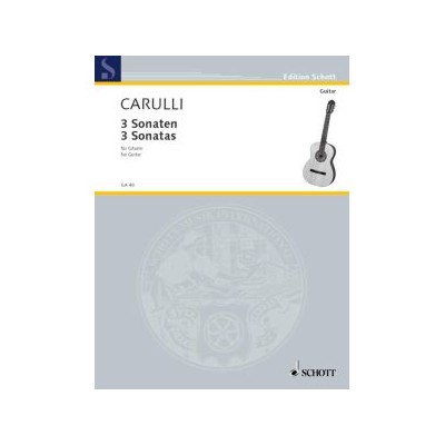 Carulli, 3 Sonatas para guitarra (Ed. Schott)