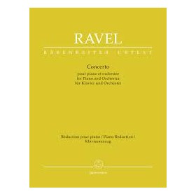 Ravel, concierto para piano y orquesta (Red. 2 pianos) Ed. Barenreiter