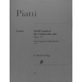 Piatti. Caprichos (12) op.25 para cello (urtext) (Henle)