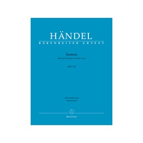 Handel, Semele HWV 58 para canto y piano (Ed. Barenreiter)