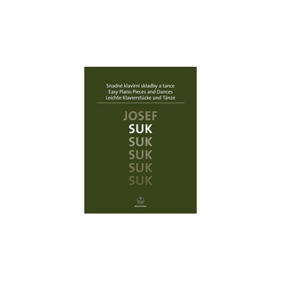 Suk, piezas y danzas faciles para piano (Ed. Barenreiter)
