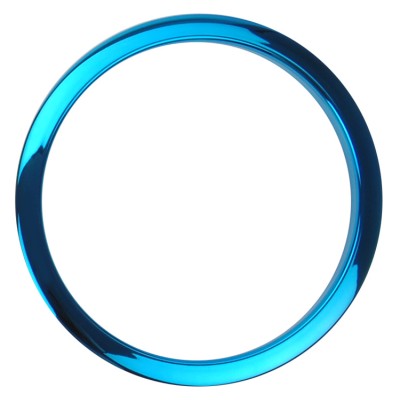 6" Blue Chrome Drum O's