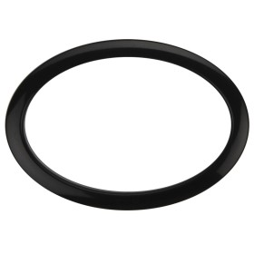 6" Black Oval