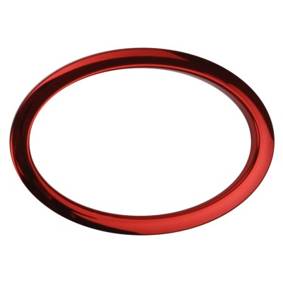 6" Red Oval