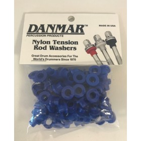 100 Pack Nylon Tension Rod Washers - Blue