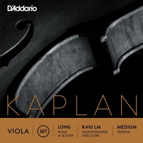 Set de cuerdas viola D'Addario Kaplan K410 LM Long, Medium