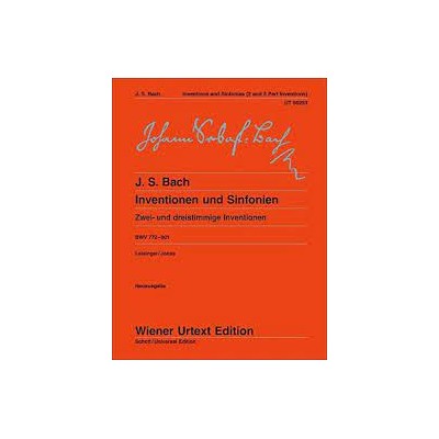 Bach, J. S, Invenciones y sinfonias para piano (Ed. Wiener)