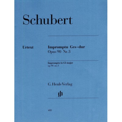 Schubert. Impromptu Sol b Mayor op. 90/3 piano. (Ed. Henle Verlag)