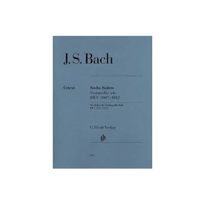 Bach, 6 Suites para cello solo BWV 1007-1012 (Ed. Henle)